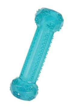 Zolux Igrača za pse STICK TPR POP kost 15cm turkizna