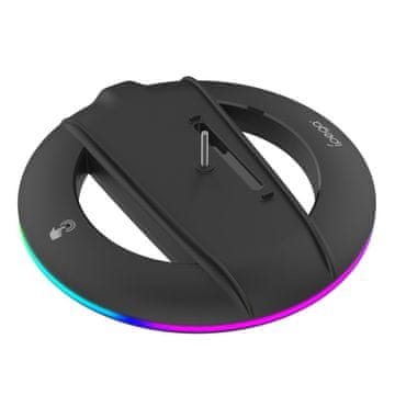 Noname iPega P5S025S Navpično stojalo z RGB za PS5 Slim Black