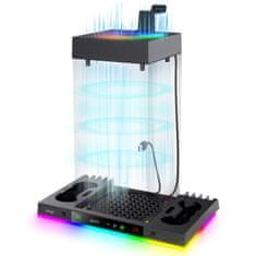 Noname iPega XBX024S Večnamensko stojalo RGB za polnjenje s hlajenjem za Xbox
