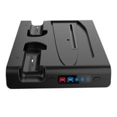 Noname iPega P5S006 Večnamensko stojalo RGB z možnostjo polnjenja in hlajenjem za PS5 Slim Black