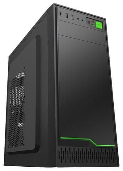 Eurocase MidT ML N6-500B / brez napajalnika / 2x USB 3.0 / USB-C / črna