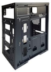 Eurocase MidT ML N6-530B / brez napajalnika / 2x USB 3.0 / USB-C / črna