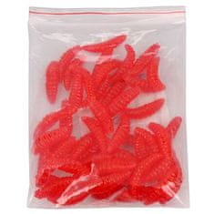 Merco Vaba Soft Worms umetni črvi 50 kosov rdeči paket 1 komplet