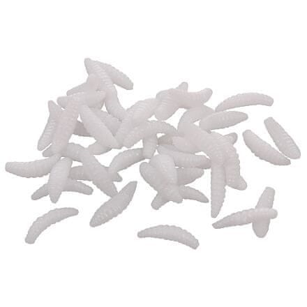 Merco Vaba Soft Worms umetni črvi 50 kosov beli paket 1 komplet