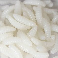 Merco Vaba Soft Worms umetni črvi 50 kosov beli paket 1 komplet