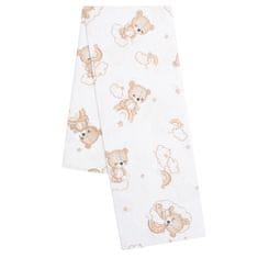 NEW BABY Flanelne plenice z belim potiskom Bear