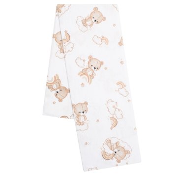 NEW BABY Flanelne plenice z belim potiskom Bear