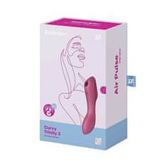 Satisfyer Curvy Trinity 3 rdeči vibrator za stimulacijo klitorisa