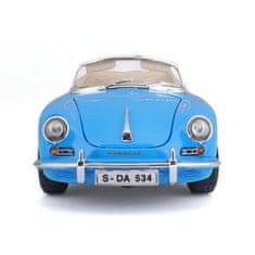BBurago Porsche 356B Cabriolet 1961 modra 1:18