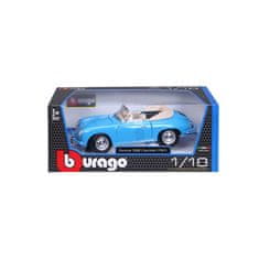 BBurago Porsche 356B Cabriolet 1961 modra 1:18