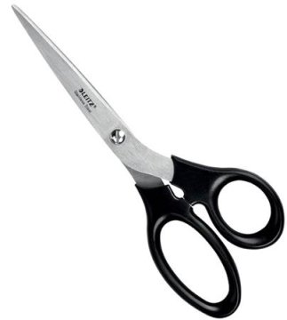 Leitz Škarje iz nerjavečega jekla, 200 mm, črne