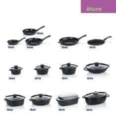 Kela Ponev za cvrtje s keramično površino 20 cm ATURA črna KL-15163