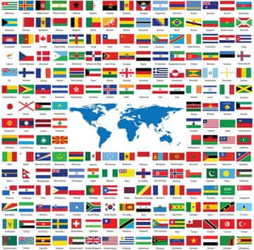 YAZZ Kvadratna sestavljanka Zastave 1023 kosov