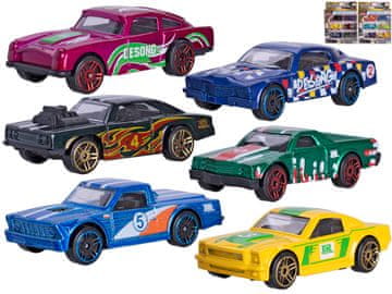 Avto retro 7 cm kovinski prosti tek 6 kosov