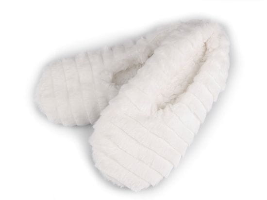 Ženske zimske balerinke s protizdrsnim učinkom - (velikost 35-38) Off White