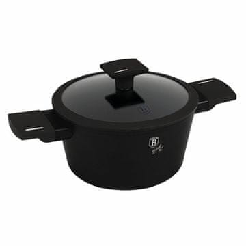 Berlingerhaus Lonec s titanovim premazom in pokrovom, premer 20 cm, iz kolekcije Matte Black