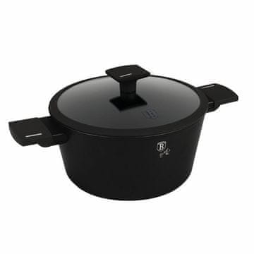 Berlingerhaus Lonec s titanovim premazom in pokrovom, premer 24 cm, iz kolekcije Matte Black