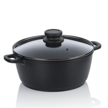 Kela Ponev s keramično površino in pokrovom ATURA 24 cm 3,2 l KL-15171