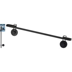 EXCELLENT Kovinsko držalo za brisače 600 x 85 x 110 mm črno KO-C80653680