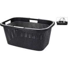 EXCELLENT Košara za perilo z ročajem 35 l črna KO-Y54500460