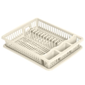 EXCELLENT Plastični odcejalnik za posodo 46 x 36,5 x 8 cm bež KO-024001700brez