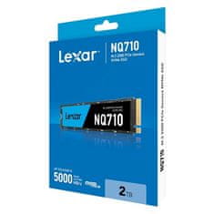 Lexar Lexarjev SSD NQ710 PCle Gen4 M.2 NVMe - 2 TB (branje/pisanje: 5000/4000 MB/s)