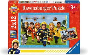 Ravensburger Puzzle Gasilec Sam v akciji 2x12 kosov