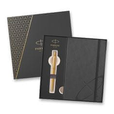 Parker Komplet krogličnega peresa in zvezka Jotter XL Monochrome Gold GT