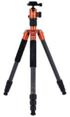 Rollei Stativ C5i Karbon/ 22610/ teža 8 kg/ raztegnjen 157,5 cm/ Karbon/ oranžna