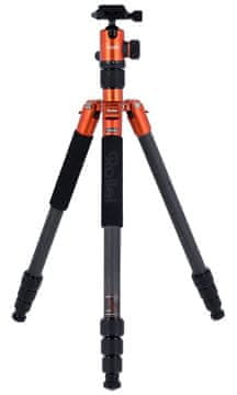 Rollei Stativ C5i Karbon/ 22610/ teža 8 kg/ raztegnjen 157,5 cm/ Karbon/ oranžna