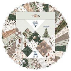 Clairefontaine Komplet papirjev Origami Cozy Christmas 60 listov