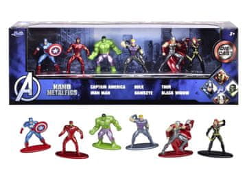 Jada Toys Marvel Avengers Kovinske zbirateljske nanofigurke 1,65", komplet
