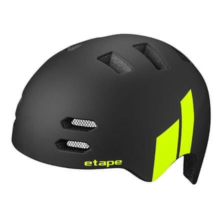 Etape Buddy otroška kolesarska čelada črno-rumena velikost XS-S