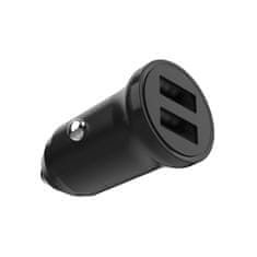 FIXED Polnilec z izhodom 2xUSB, 15W Smart Rapid Charge, črn