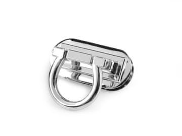 Komplet zaponk za torbico 20x42 mm - nikelj (10 kompletov)