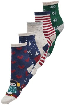 Only Carmakoma 5 PACK - ženske nogavice CARCHRISTMAS