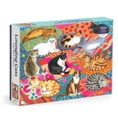 Galison Lazy Cat Puzzle 1000 kosov