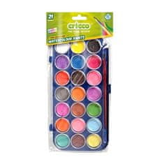 CRICCO Vodne barve, 21 barv + čopič