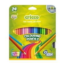 CRICCO barvice, trikotne, 24 barv, blister