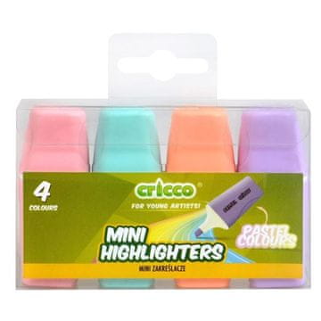 CRICCO Označevalnik mini, komplet 4 pastelnih barv