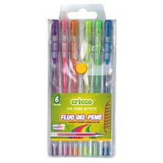 CRICCO gelski valjček, komplet 6 fluorescentnih barv