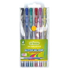 CRICCO Gel valjček, komplet 6 bleščečih barv