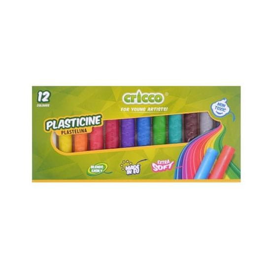 CRICCO glina za modeliranje, 12 barv, 180 g