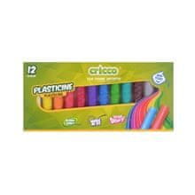 CRICCO glina za modeliranje, 12 barv, 180 g