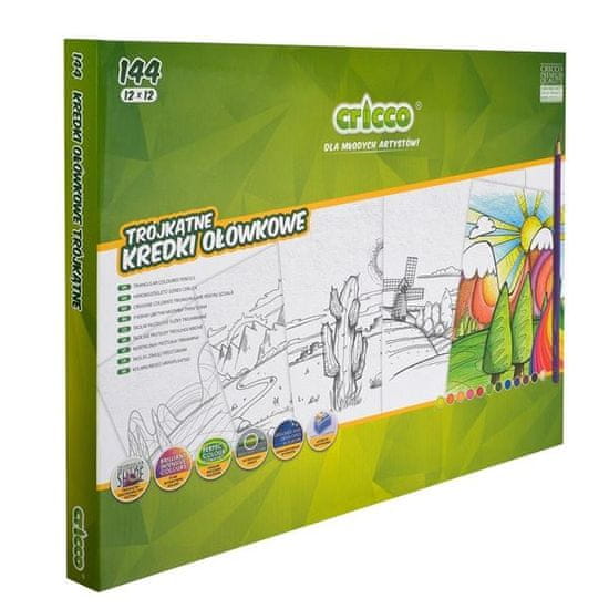 CRICCO Barvice, 12x 12 barv, 144 barvic