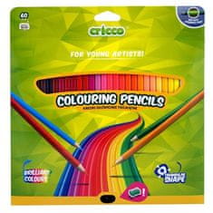 CRICCO barvice, trikotne, 60 barv, blister