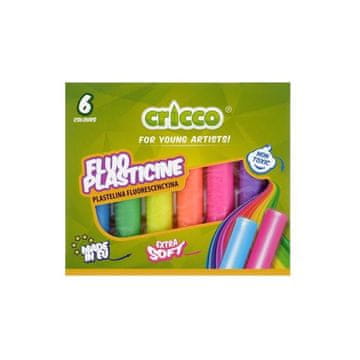 CRICCO glina za modeliranje, 6 barv, 90 g