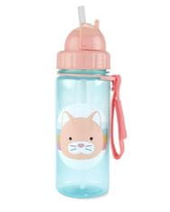 SKIP HOP Živalski vrč s slamico PP brez PVC in BPA Kitty 12m+