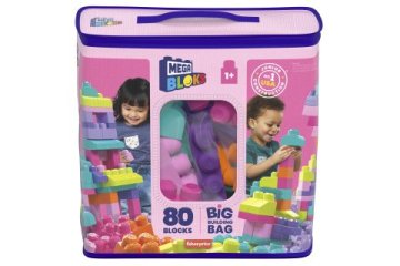 Mega bloks velika vreča blokov - roza (80) DCH62