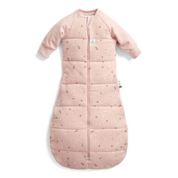 ERGOPOUCH Spalna vreča z rokavi iz organskega bombaža Jersey Daisies 3-12 m, 6-10 kg, 2,5 tog